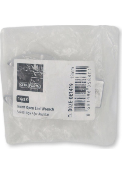 Ceta Form 19mm Açık Ağız Tork Anahtar Ucu 14x18mm D02e-oe1419