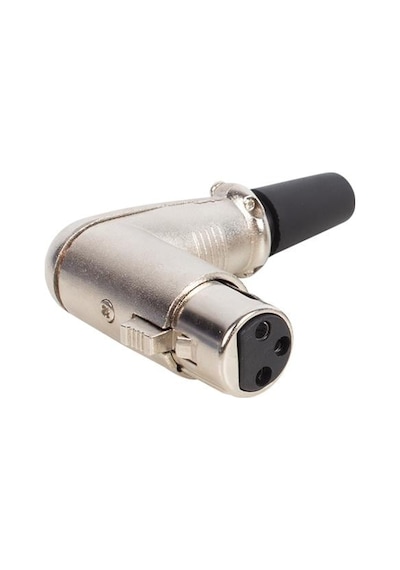 Canon Fiş Dişi 90 Derece L Tip Xlr Jack Fiş
