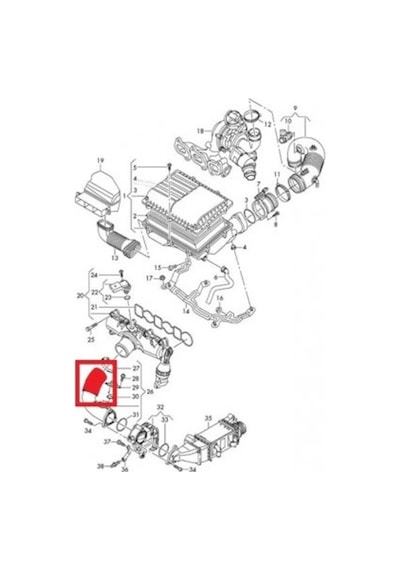 Audi Polo Fabia 1.4 Tdi Turbo Hortumu 04B145762B 04B145822B 451788717