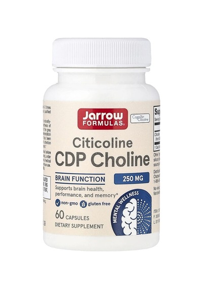 Jarrow Formulas, Citicoline Cdp Choline, 250 Mg, 60 Capsules