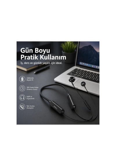 Bluetooth Kulak İçi Sport Kulaklık 5.2, Spor Yürüyüş Koşu Bisiklet - Suya Ve Tere Dayanıklı Kablosuz Kulaklık