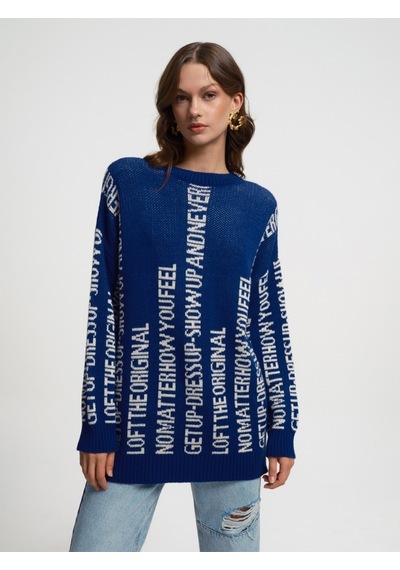 Oversize Kadın Elbise Lacivert