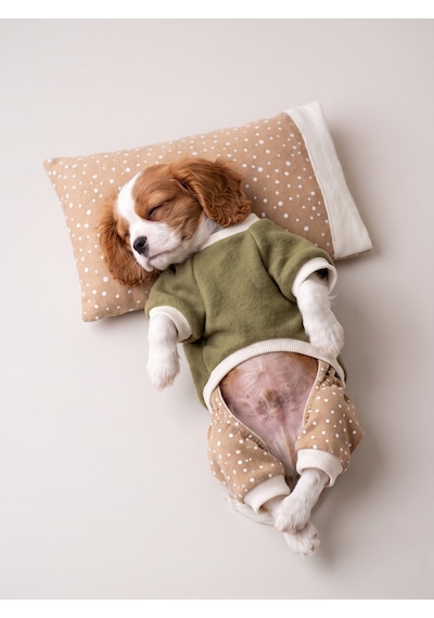 Latte & Matcha Kedi Rüyası Pamuklu Kedi Tulumu, Polar Sweatshirt Ve Mini Yastık 4 Parça