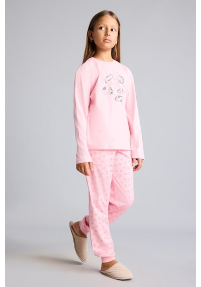 Defacto %100 Pamuk Baskılı Uzun Kollu Üst Lastikli Paça Alt 2li Pijama Takımı Kız Çocuk I2285a826aupn149 Pembe-pn149 Defacto %100 Pamuk Baskılı Uzun Kollu Üst Lastikli Paça Alt 2li Pijama Takımı Kız Çocuk I2285a826aupn149 Pembe-pn149