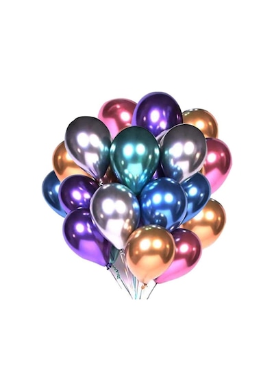 Metalik Krom Balon 100lü Paket Yeşil Yeşil