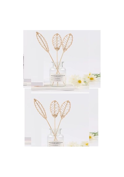 3 Tek Adet 3 Model Aromaterapi Koku Dağıtıcı Rattan Şişe Ahşap Difüzör Çubuk Spiral-yaprak-dalgalı Çok Renkli