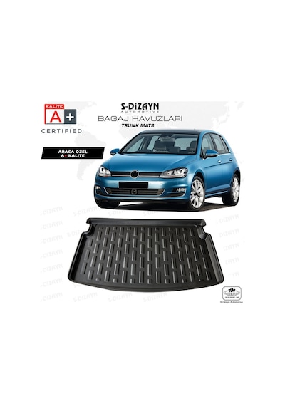 Vw Golf 7 4D Havuzlu Paspas Bagaj Havuzu Seti 2013-2020