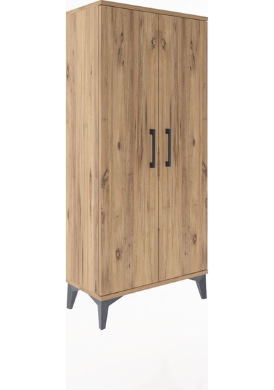 Arges Dolap 2 Raflı 2 Kapaklı 60x30x134 Çam-çam Çam