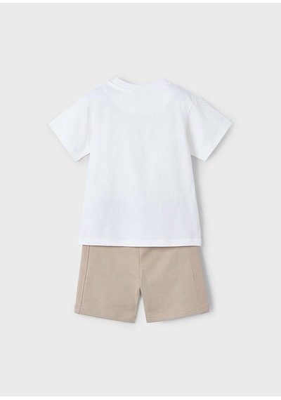 Mayoral Yazlık Erkek Çocuk Şort - T-shirt Takım - Bej