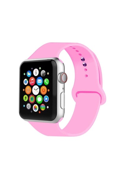 Watch Kordon 2 3 4 5 Seri 38-40 Mm Silikon Kordon Kayış-pembe