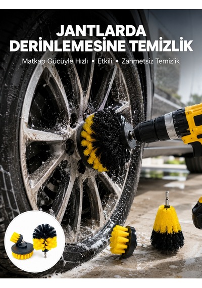 Tek Derinlemesine Temizlik İçin Dayanıklı Kıllı Matkap Fırçası Başlığı Najmaddin