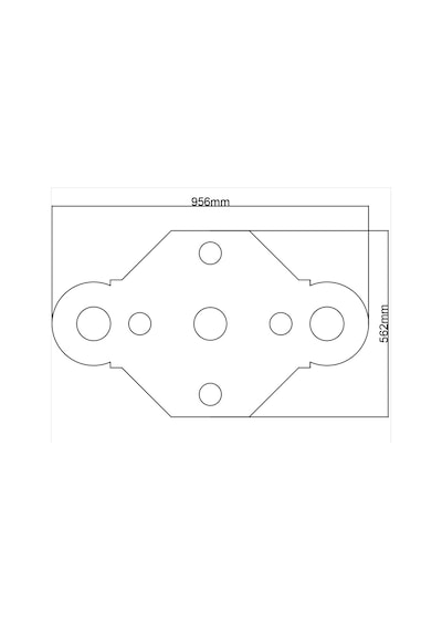 Motifpiyer Tavan Led Spotlu Göbeği-03-55x95cm-sekizgen