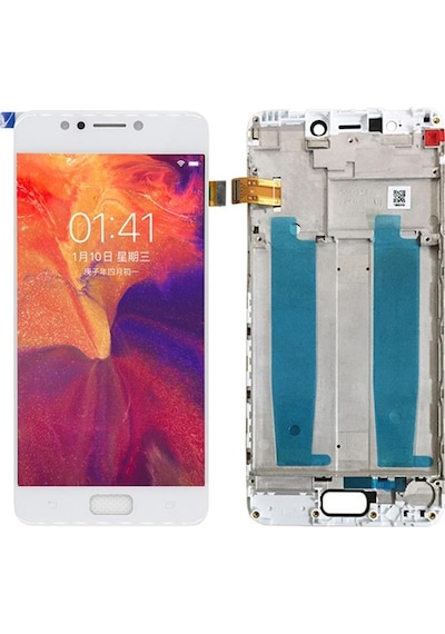 Asus Uyumlu Zenfone 4 Max 5.2 X00hd Zc520kl Lcd Ekran Dokunmatik Beyaz Çıtalı