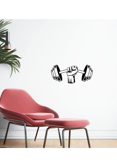 Bk Home Gym Tasarımlı Duvar Sticker-37