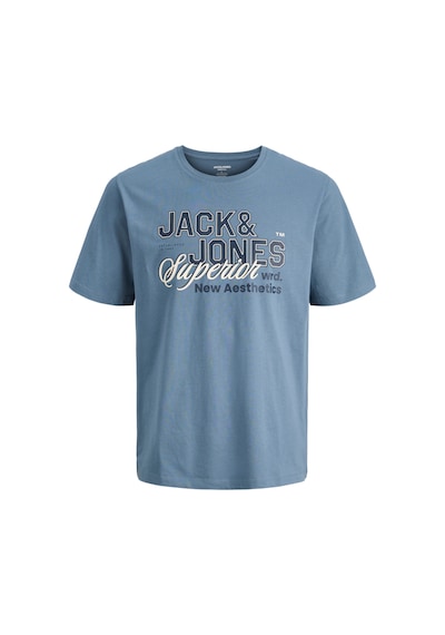 Jack & Jones Jjelogo Tee Ss O-neck 2 Col Ss26 Sn Erkek T-shirt 12288016 Mavi