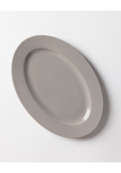 Madame Coco Nuit Kayık Tabak - Gri - 30 Cm 8684427205716 Çok Renkli