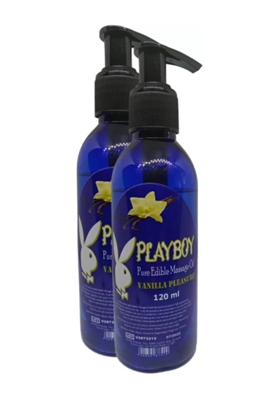 Hubrendy Sh Playboy Pure Edible Massage Oil 120ml Vanilya Aromalı Masaj Yağı 2 Adet