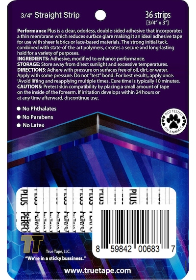Truetape Performanceplus Mavi Protez Saç Bandı Düz 2.0 CM x 7.5 CM