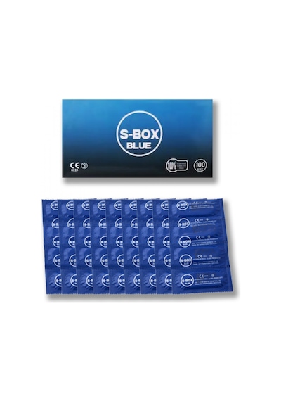 S-Box Blue Eko Paket Prezervatif 100'lü