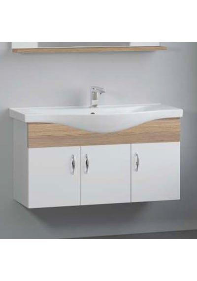 Denko Akyazı 100 Cm Mdf Alize Banyo Dolabı Alt Modül Ve Lavabo Çok Renkli