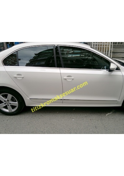 Volkswagen Jetta 2011-2016 Krom Yan Kapı Çıtası Aksesuarı 4 Parça