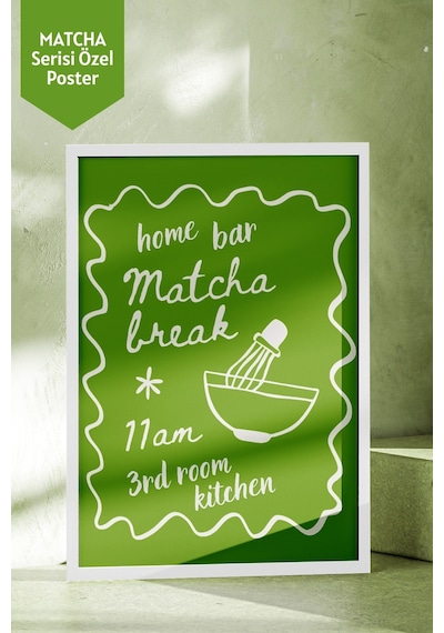 Mim And More X Luminara Studio Home Bar Matcha Break 11am 3rd Room Kitchen Poster