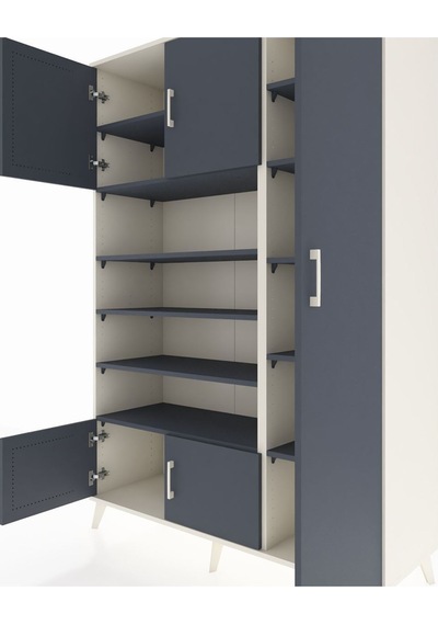Hyperion Dolap 11 Raflı 5 Kapaklı 132x44x195 Aytaşı-antrasit/antrasit Antrasıt/antrasıt Hyperion Dolap 11 Raflı 5 Kapaklı 132x44x195 Aytaşı-antrasit/antrasit Antrasıt/antrasıt