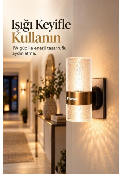 Delux Serisi Gece Lambası 3 Renk Lw42 Şeffaf Pratik Lamba Salon Işığı Yatak Odası