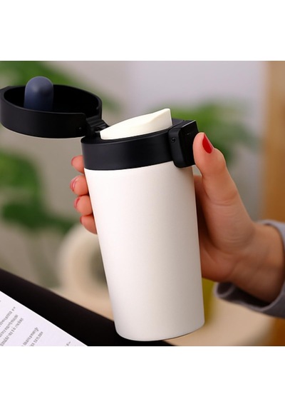 380 Ml Siyah Sızdırmaz Termos Matara Çift Katmanlı Paslanmaz Çelik, Isı Yalıtımlı Seyahat Ve Ofis Kupası Beyaz Çok Renkli 380 Ml Siyah Sızdırmaz Termos Matara Çift Katmanlı Paslanmaz Çelik, Isı Yalıtımlı Seyahat Ve Ofis Kupası Beyaz Çok Renkli