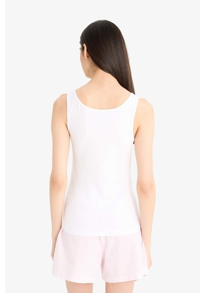 Defacto Regular Fit Pamuklu Atlet-fall İn Love R9041az25auwt34 Beyaz