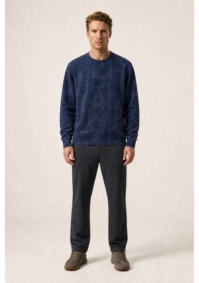 Redline Rummi Desenli Kışlık Yeni Sezon Erkek Regular Fit Sweatshirt Lacivert