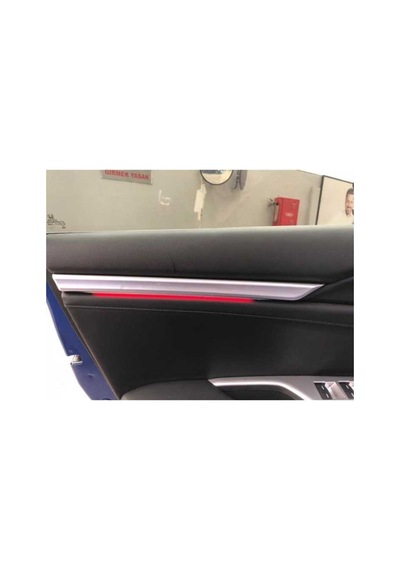 Honda Cıvıc Fc5-Fk7 2016-2020 Isıklı Ic Kapı Cıtası 4 Parca   Kırmı