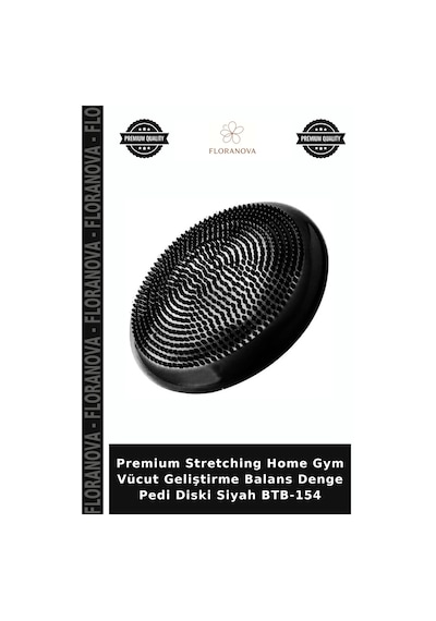 Premium Stretching Home Gym Vücut Geliştirme Balans Denge Pedi Diski Siyah Btb-154