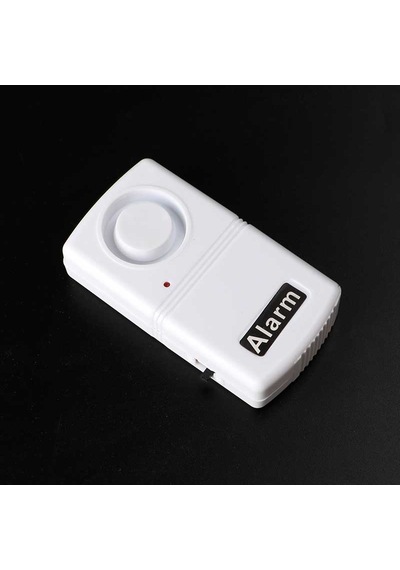 Mini Hırsızlık Önleme Güvenlik Sistemi 120db Titreşim Alarmı Kapı Penceresi İçin Beyaz