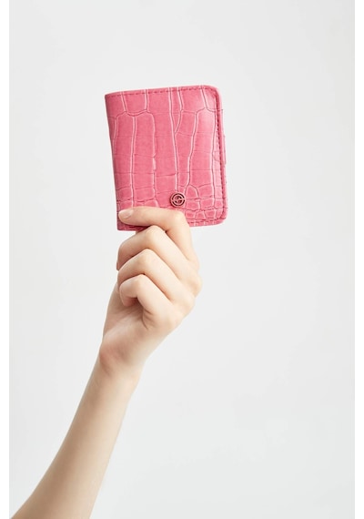 Defacto Kadın Croco Cüzdan Y8819AZNSPN229 Pembe
