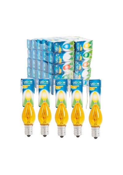 2 Adet 7w Parfüm Ampul E-14 Duylu Sarı Renk