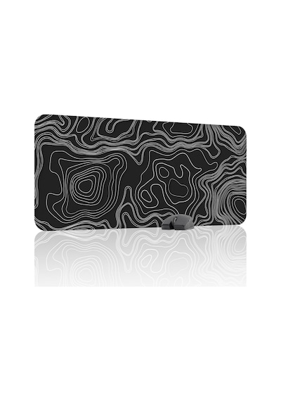 Topography Kaymaz Dikişli Kauçuk Oyuncu Mousepad V5 - 90x40 Xxl Gaming Mouse Pad Fare Altlığı