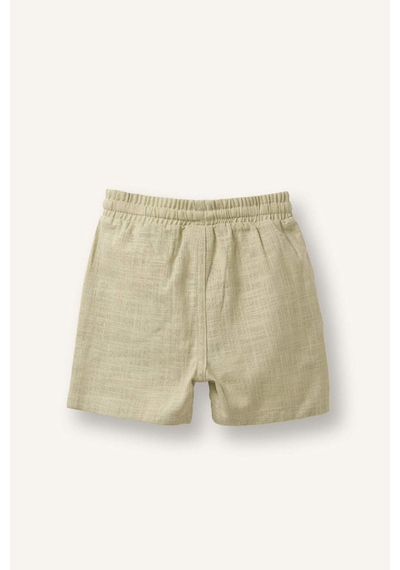 Defacto Poplin Şort Erkek Bebek H3550a526smgn1123 Yeşil-gn1123