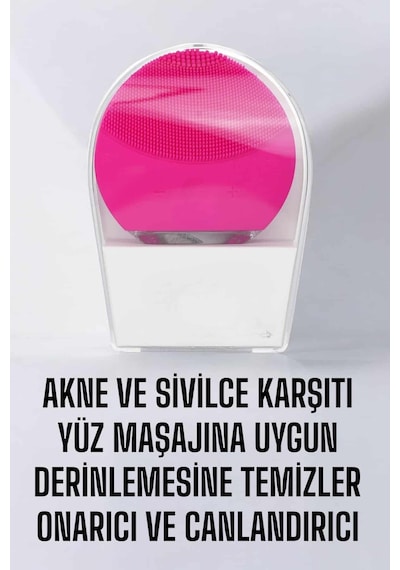 Flzdgnkr Profesyonel Yüz Temizleme Masaj Aleti Su Geçirmez, Kablosuz Şarj Özellikli Kolay Temizleneb