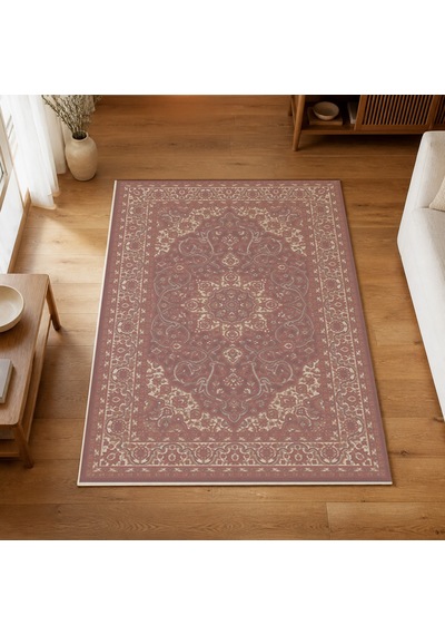 Kartela Halı Aven Halı Jüt Taban Dokuma Halı Gül Kurusu - 160 X 240 Cm