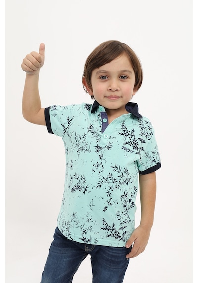 Toontoy Kids Toontoy Erkek Çocuk Desenli Tişört Mint Yeşili