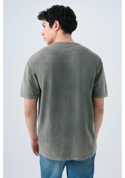 Loft Lf2039337 Erkek Kısa Kollu T-shirt Khakı