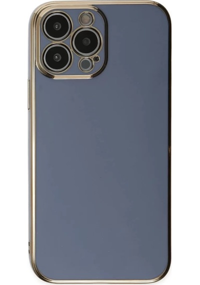 Newface Apple Apple iPhone Uyumlu  15 Pro Max Kılıf Volet Silikon - Mavi