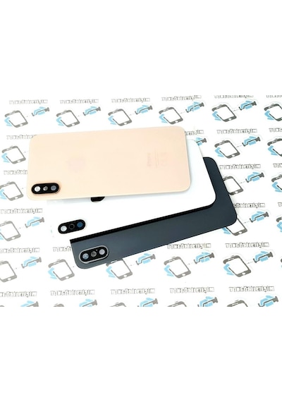 Apple Uyumlu iPhone Xs Arka Pil Kapak Kamera Lensli ( Yazılı Cam) (141842769)