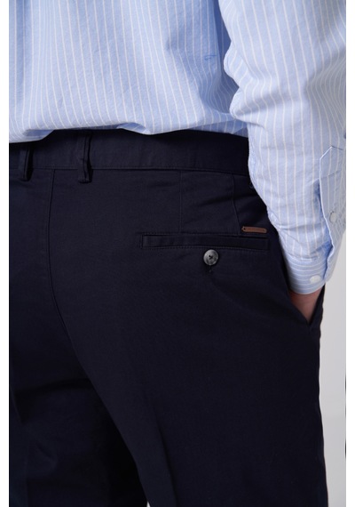 Morven Erkek Lacivert Pamuk Trend Dynamic Fit Chino Pantolon 26ms003020200 Lacivert