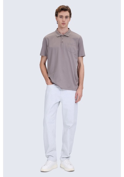 Hatemoğlu Vizon Regular Fit Polo Yaka 100% Pamuk Merserize Tişört