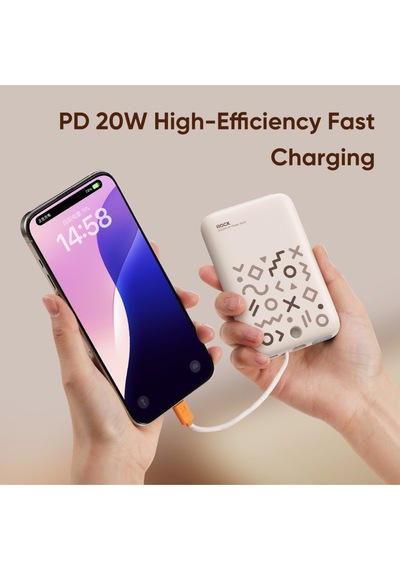 P28 10.000 Mah 20w Magsafe Kablosuz Powerbank Dijital Gösterge Siyah