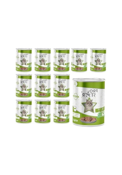 Yetişkin Kediler İçin Kuzulu Konserve Pate 400 Gr X 12 Adet