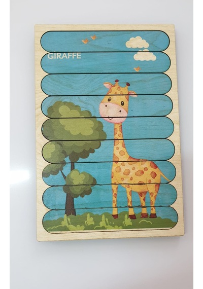 Montessori Ahşap 3d Çift Taraflı Şerit Yapboz