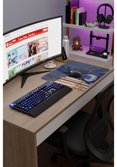 Clorinde Genshin Impact Anime Gacha V3 - 48x40 Xl Gaming Mouse Pad Fare Altlığı
